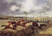 Henry Thomas Alken A Steeplechase, Near the Finish Germany oil painting artist